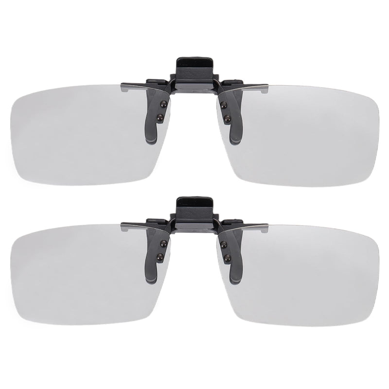 MECCANIXITY Polarized Clip-on 3D Glasses, Passive Circular 3D Viewing Glasses Frame for Anaglyph Movies Theater Games TV Photo Projector 1
