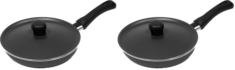 Imusa Casserole with Lid and Handle, STD, Black, Red or Blue (pack of 2) STD (Pack of 2)