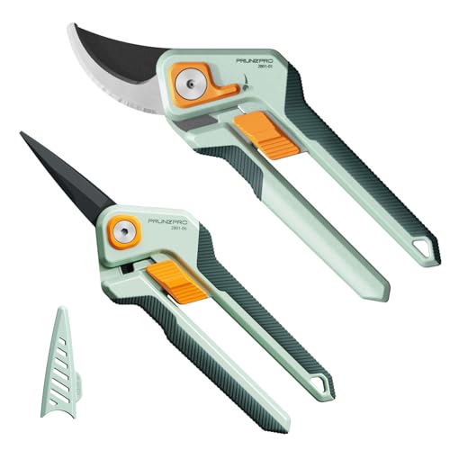 PrunePro Pruning Shears & Garden Scissors for Gardening Stainless Steel Sharp Blade Plant Flower Shears