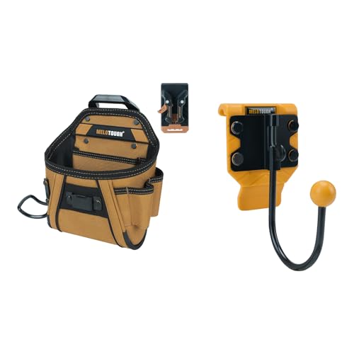 MELOTOUGH Electrician Tool Belt Pouches, Tool Belt Hook
