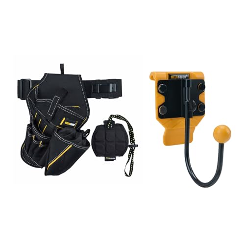 MELOTOUGH Right Handed Impact Holster 3-in-1 Drill Holster Combo with Magnetic Wristband, Tool Belt Hook