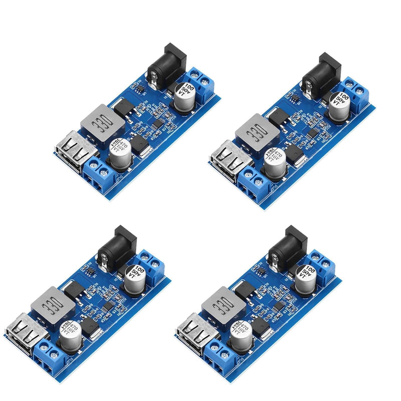 4pcs 24V/12V to 5V 5A Step Down Converter DC Buck Converter Module | Power supply, voltage regulator adjustable buck converter, stabilised power supply for electronics projects