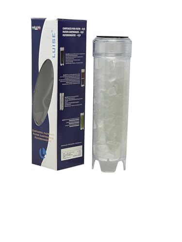 Luise 10"X2.5" Polyphosphate Hard Water Filter Cartridge, Scale Remover from Water Heater and Steamed Iron and,Salt-Free Water Softener for Shower, Sink and Whole House (L514.1000) 10"X2.5" Iron