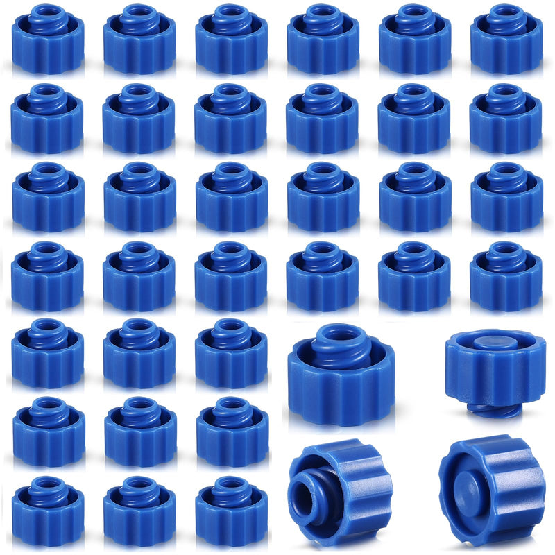 Tenare 500 Pieces Syringe Tip Caps No Needle Luer Connector Cap for Feeding Tubes Lab Supplies, Blue