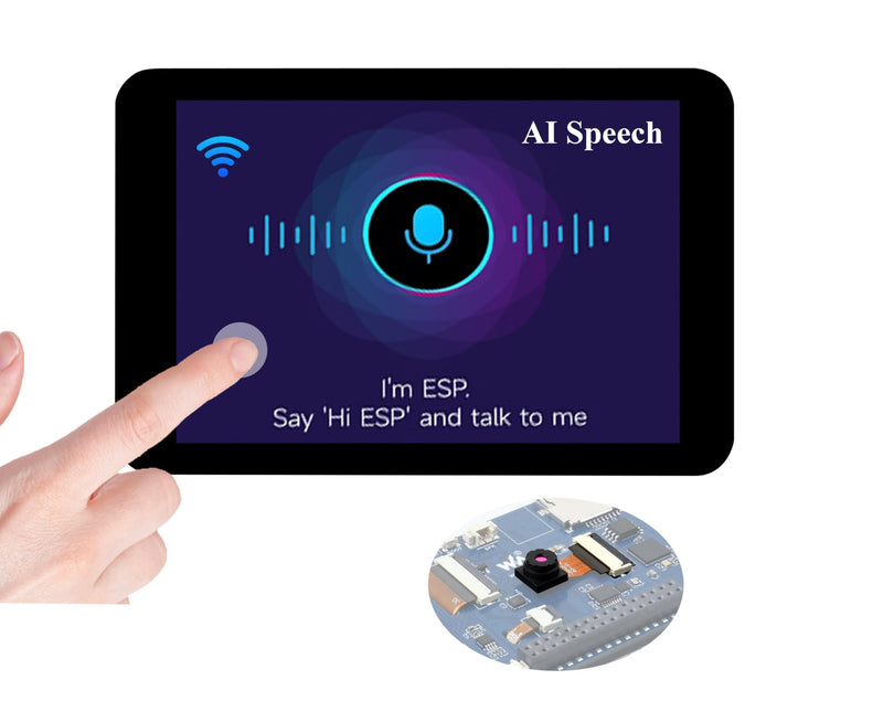 ESP32-S3 3.5inch Capacitive Touch Display Development Board, ESP32 with IPS LCD 320×480, 262K Color, Support W-Fi and BLE 5,Support AI Speech Interaction, Comes with Case and OV5640 Camera