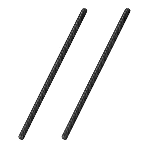 uxcell 5/8-11 UNC Fully All Threaded Rod, 2Pcs B7 Alloy Steel Long Threaded Screw 15.9" Length Right Hand Threads Fully Studding Rod Bar for Machinery, Construction, Black 5/8" x 15.9" 2