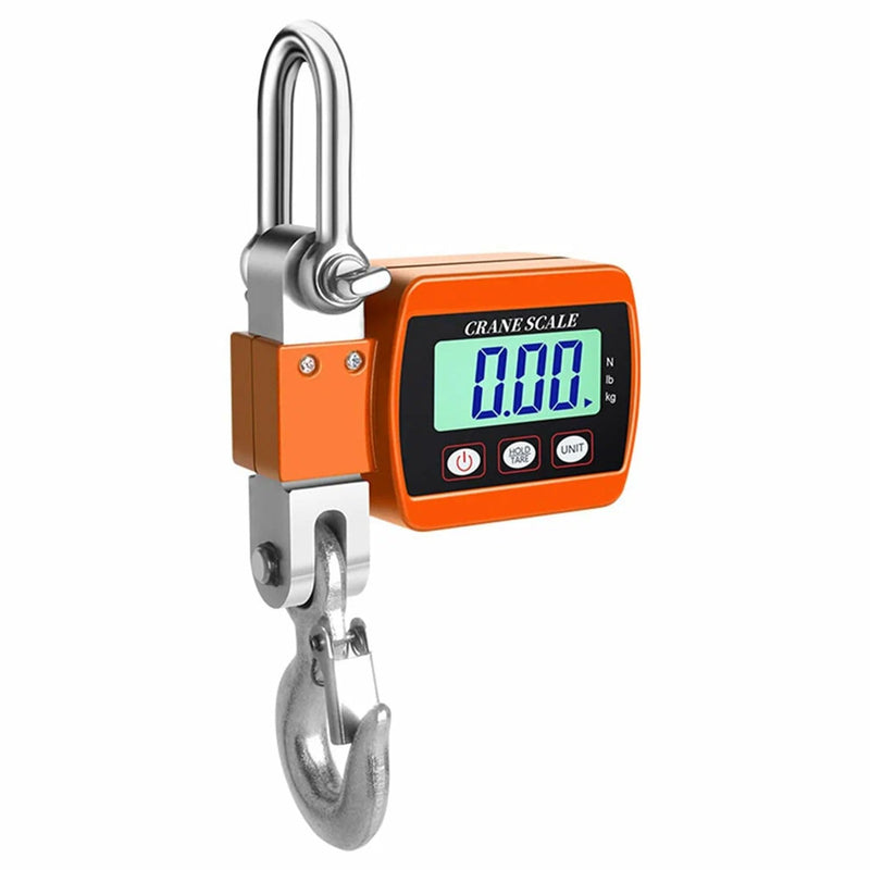 Idota Crane Scales 500 kg Hanging Scales Digital LCD Scales Wild Scales Fishing Wharf Weighing (Orange) | Fishing Wharf Cradles (Orange) orange