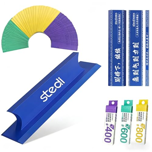 Metal Sanding Sticks + Adhesive Sandpaper#400#600#800(30pcs)