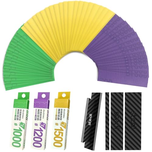 Sanding Sticks + Adhesive Sandpaper#1000#1200#1500(60PCS)