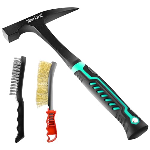 Welding Chipping Hammer and Wire Brush Set,10.7" Slag Removal Tool