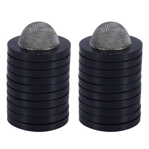 BOXOB Pack of 20 Garden Hose Strainers, Stainless Steel Rubber Hose Seal with Strainer for 3/4 Inch Connection and 5/8 Inch Washing Machine Connection