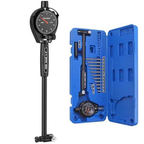 Dial Bore Gauge, 2-6in,0.001in Accuracy,11 Measuring Heads,6in Deep Reach