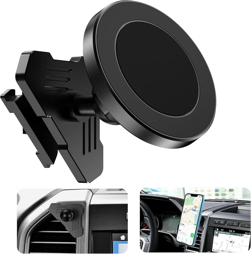 Car Phone Holder Mount, Magnetic Car Air Vent Cell Phone Mount，Adjustable Holder Compatible with F150 2015-2020 & Super Duty F250 F350 F450 2017-2021 Universal Bracket Stand for iPhone & Android