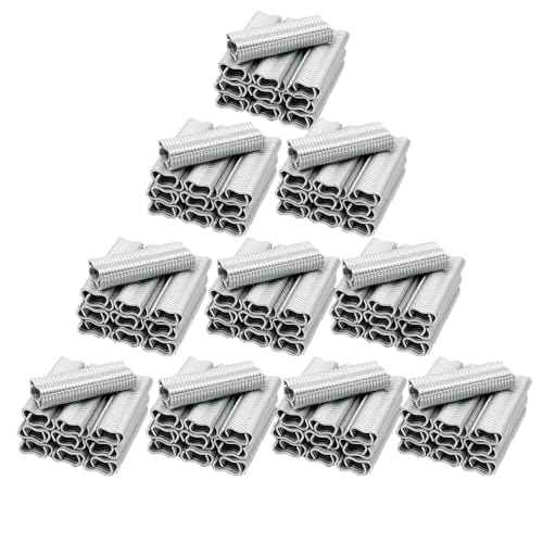 6000pcs Type M Nails, Zinc-Aluminum Alloy Material is Sturdy and Rust-Proof for Type M Nail Ring Pliers Silvery-a