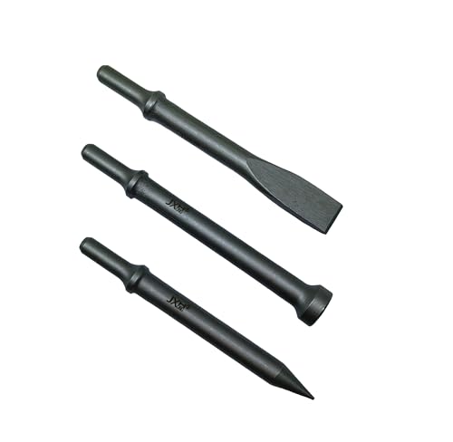 Pneumatic Air Hammer Bit Set, 3-Piece, 0.498" Shank, 7.1" Long 7.1" Pneumatic Chisel Bit Set