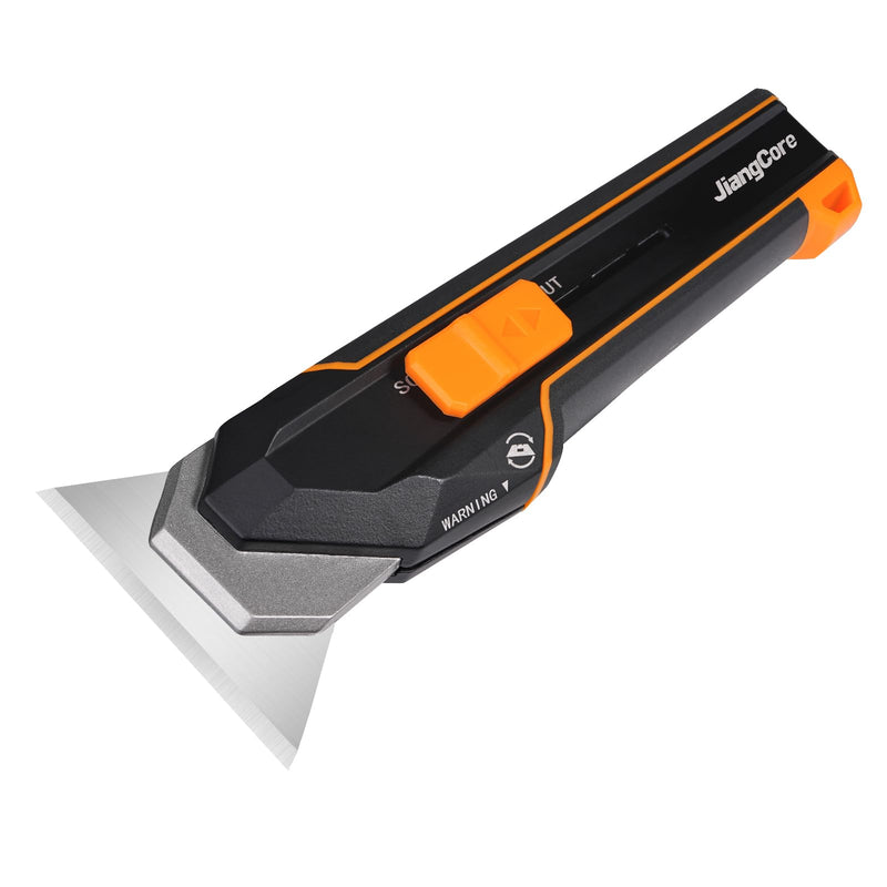 Utility Scraper Knife 3-in-1 - Pro Multi-Tool Design - Construction Camping Kitchen Use - Floor Glass Stovetop Cleaning w/10 Blades 1