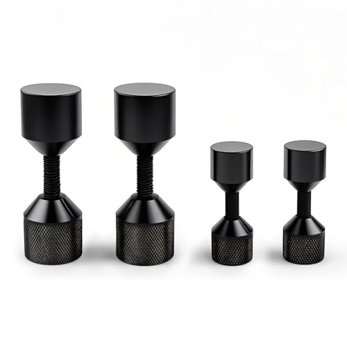 4 Pcs Aluminium Flange Two Hole Pins Set - 1-1/8'' 1-5/8'' Diameter Alignment Pin Black Full Set