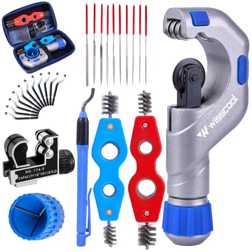 WISSCOOL 8-in-1 Tubing Cutter Set HVAC 8 in 1 Set Blue