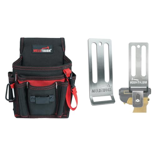 MELOTOUGH Small Tool Pouch for Tool Belt, Drill Belt Holder,Drill Holster,Tape Measure Holder