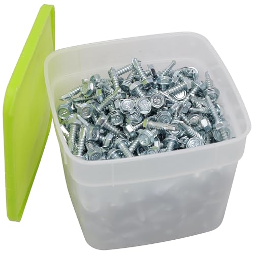 Supplying Demand 86-11268-500PK HVAC Self-Tapping Sheet Metal Screws - Size 10 x 3/4 in. - 5/16 Hex Head
