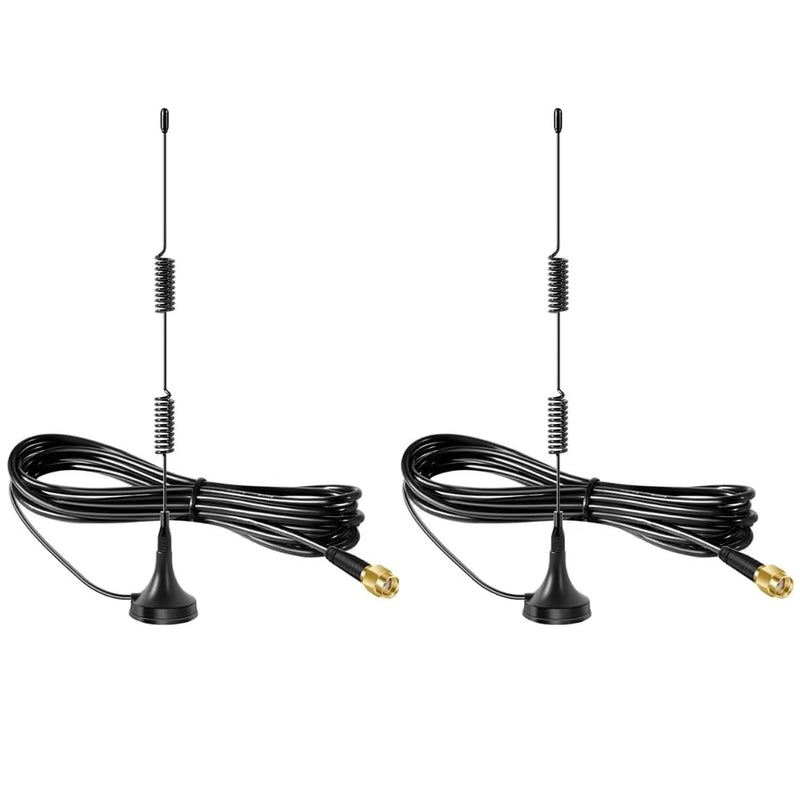 WiFi 6 6E Antenna Tri-Band Magnetic Base RP-SMA Male Antenna for PC Desktop Computer WiFi 6 6E Router Wireless Network Card （Pack of 2）, Slinkdsco