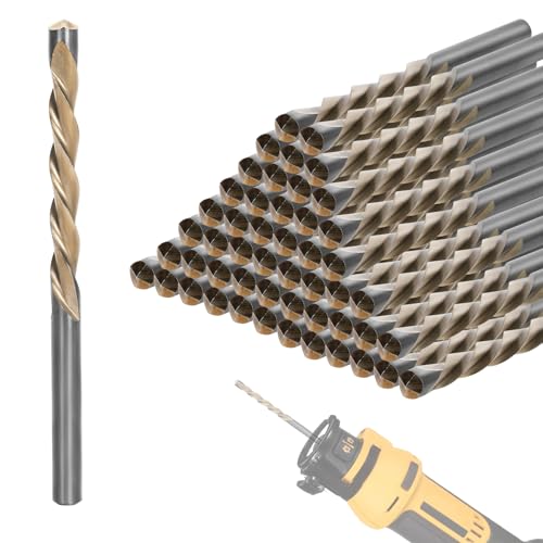 Upgrade 100 Pcs Drywall Bit, 5/32 Inch Drywall Drill Bit for Wood, Drywall Cutting Bit, Drywall Guide Point Cutting Bits, Drywall Router Bits for Use with Spiral Saw 5/32 inches