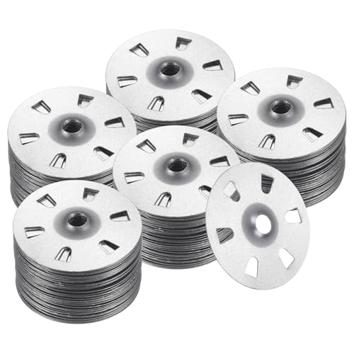 HARFINGTON 500pcs Foam Board Fasteners Washers 1-3/8 Inch Galvanized Steel Wall Washer for Fixing Fastening Installation Foam Board Panels 500