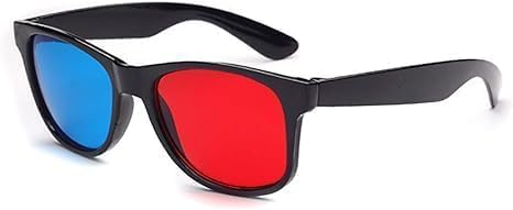 Red and Blue 3D Glasses,3D Viewing Glasses,Universal TV Movie Dimensional Video Frame 3D Glasses,DVD Game Glass 3D Style Glasses,Weightlight Simple Design,3d Movie Game-extra Upgrade Style
