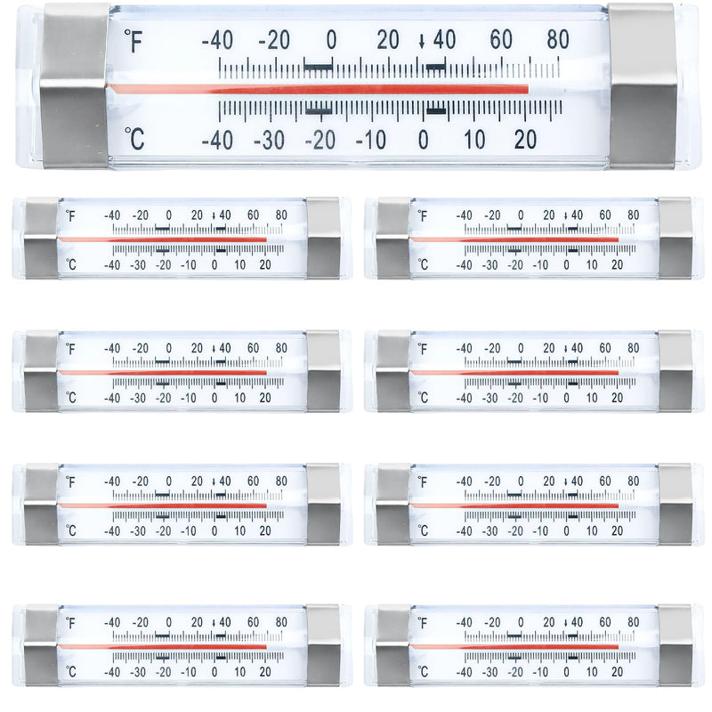 9 Pcs Freezer Kitchen Thermometer Refrigerator Thermometer Fridge Thermometer Freezer Cooler for Kitchen Restaurant Home Decoration