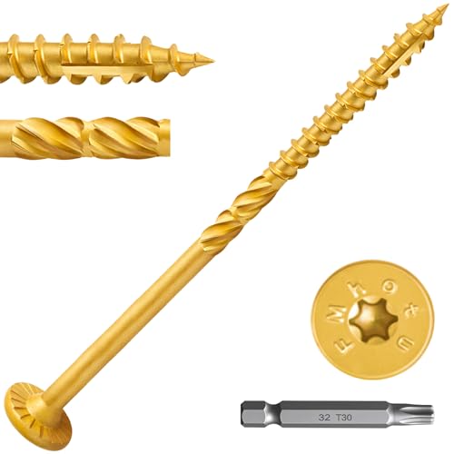 #14 x 6 Inch Wood Structural Lag Screws #14 x 6" Yellow 54