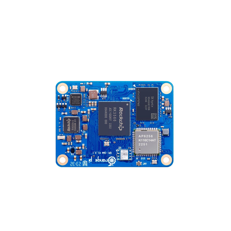 Orange Pi CM4 4GB with 32GB eMMC Flash RK3566 Quad Core 64 Bit Single Board Computer, Compute Module 4 4G32G 1.8 GHz Frequency Wi-Fi & Bluetooth 5.0 Integrated RKNN NPU AI Accelerator (CM4 4G32G)
