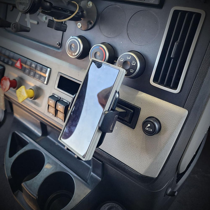 Smash Mount FL, Freightliner Cascadia Phone Holder Kit 2018-2024, 1 inch RAM Compatible or 17mm Ball Phone Mount Setup for Truckers (FL Lite Smash Mount) FL Lite Smash Mount