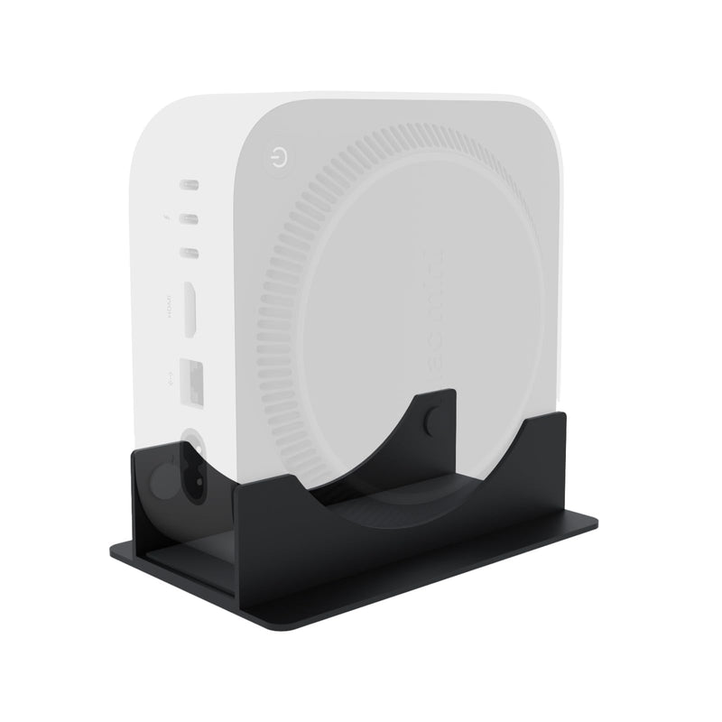 Mac mini M4 Stand,Accessories for Mac Mni M4 Pro 2024, Desktop Vertical Mount, with Soft Padding, Improved Heat Dissipation, Easy Port Access,Spacen Saving Minimalist Design,Black
