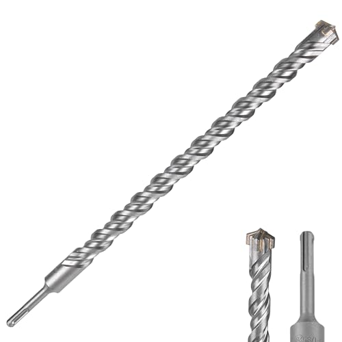 SOMADA 1-1/8 in x 18 in SDS Plus Rotary Hammer Drill Bit, Concrete 1-1/8"x18"