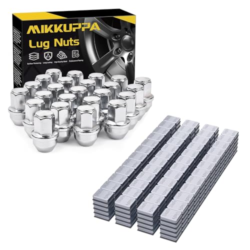 MIKKUPPA 24pcs M14x1.5 Ford F150 Lug Nuts & 1/4oz Wheel Weights