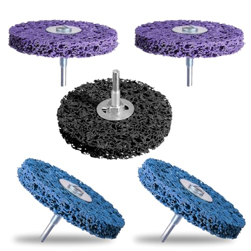 CSD Disc Sanding Discs, Pack of 5, 100 mm Coarse Cleaning Disc, CBS Cleaning Disc for Angle Grinder of Paint, Rust Welds, Oxidation Cleaning and Removal 5Pcs