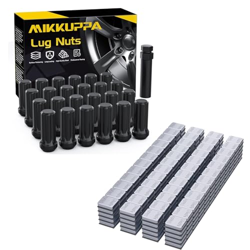 MIKKUPPA 24PCS M14x1.5 Lug Nuts & 1/4oz Wheel Weights