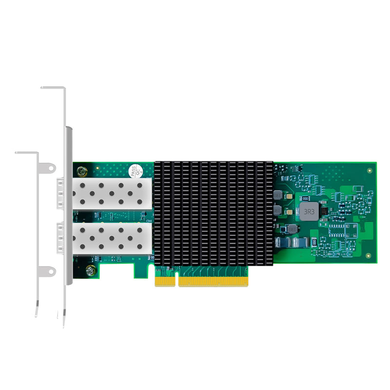 GLOTRENDS ST7477 2-Port 10Gb SFP+ Network Card (Ethernet PCIE NIC) with Broadcom BCM57302 Controller, PCIe 3.0 X8 Interface 2-port 10Gb SFP+ No RDMA