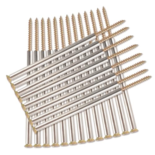 20 Pcs 7'' Gutter Screws with Metal Ferrule Durable Gutter Nails and Roof Gutter Nails Spikes Easy to Install Secure Gutter Fasteners for Renovation and Maintenance of gutters 20