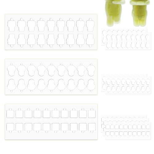 Lopau Sticky Pads for Smiski Hippers, 132PCS Double-Sided Glue Tabs