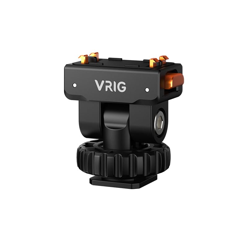 VRIG AC-44 Cold Shoe Adapter with Magnetic Quick Mount for Insta 360 Ace / Ace Pro, Action Camera Mount Adapter with 1/4" Thread Compatible DSLR Camera Hot Shoe, Tripod Accessories