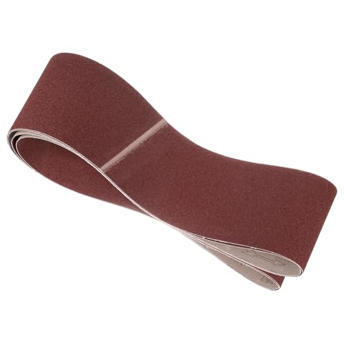 3 Pcs Sanding Belts 4 x 132 Inch 100 Grit Aluminum Oxide 4 x 132 Inch(100 Grits) 3