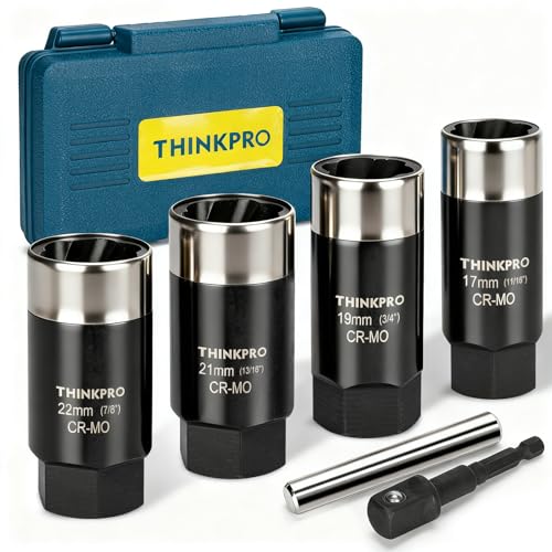 Locking Lug Nut Removal Tool 6 Pieces Deep Lug Nut Extractor Set