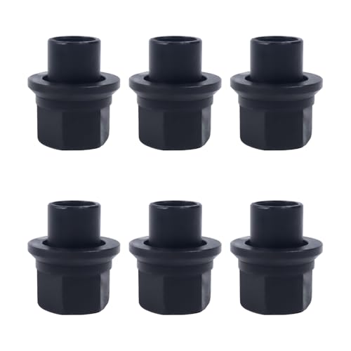 6 Pack Two-Piece 19mm Sleeve Wheel Lug Nuts Fit for Heavy Duty Semi Trucks 6