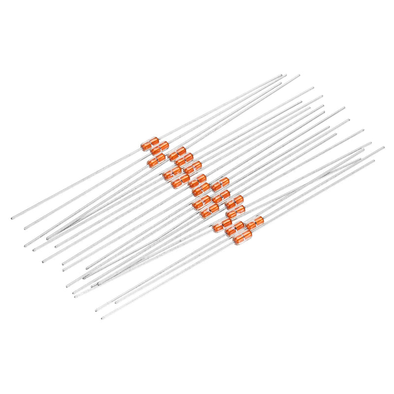 QUARKZMAN Pack of 20 10K Ohm NTC Resistors MF58 3950B 5% Metal Film | Resistance set, thermistor temperature sensors