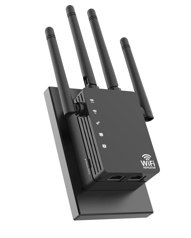 Dual Band 5GHz/2.4GHz WiFi Extender, WiFi Booster, WiFi Extender Signal Booster, Covers 12880 Sq.ft, Supports 105 Devices, Wireless Signal Booster for Home Black-04