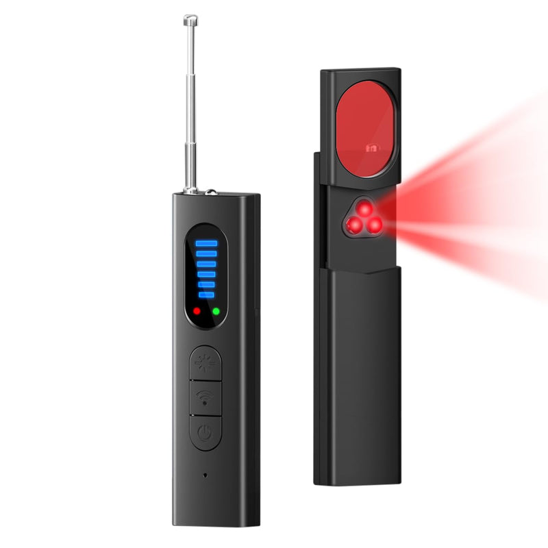 Hidden Camera Detector & GPS Tracker Finder – Portable RF Signal Scanner with 5 Detection Modes, Wireless Anti-Spy Device for Car, Hotel, Office, Travel, Bathroom Security