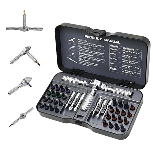 40 in 1 Magnetic Ratchet Screwdriver Set, DIY Ratchet Screwdriver Set 40