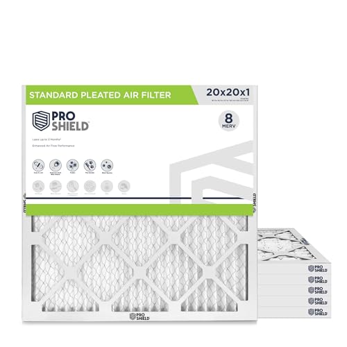 20x20x1 MERV 8 Pleated Filter 6 Pack 20" x 20" x 1"