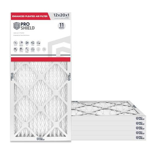 12x20x1 MERV 11 Pleated Filter 6 Pack 12" x 20" x 1"